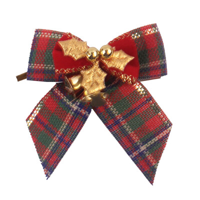 

〖Follure〗Christmas Bow With Iron Bells Christmas Wreath With Christmas Tree Decorations