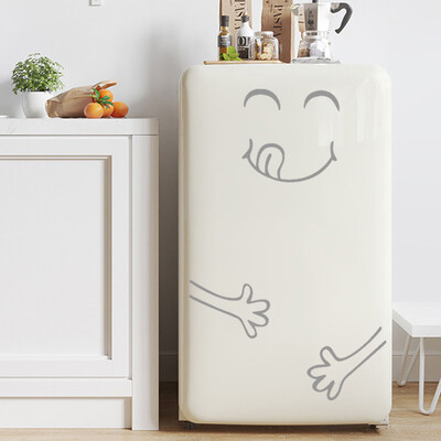 

〖Follure〗Cute Sticker Fridge Happy Delicious Face Kitchen Fridge Wall Stickers Art