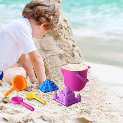 

6PCS Kids Beach Toys Set Molds Tools Sandbox Toys On Summer Beach Holiday