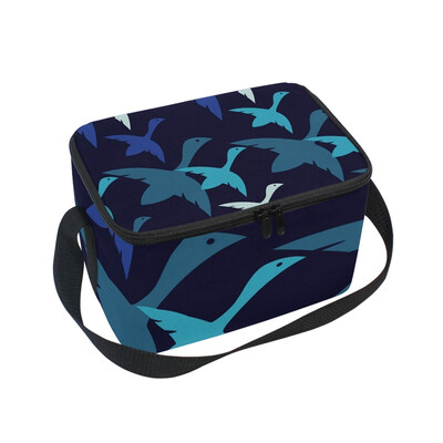 

ALAZA Birds In The Sky Lunch Box Insulated Lunch Bag Large Cooler Tote Bagfor Kids Men Women