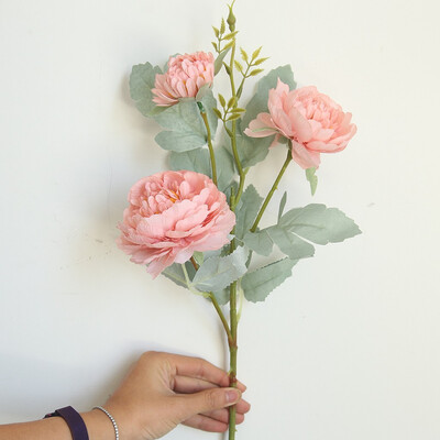 

Toponeto Artificial Fake Western Rose Flower Peony Bridal Wedding Party Home Decor
