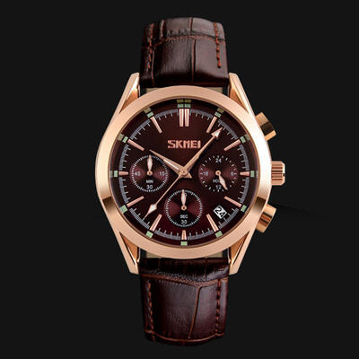 

SKMEI 9127 Male Quartz Watch Casual Waterproof Wristwatch Multifunctional Fashion Stopwatch