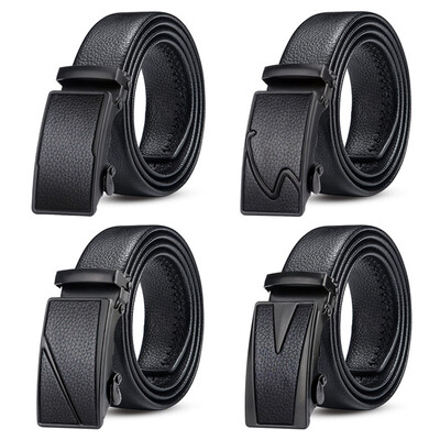 

Belt mens automatic buckle belt leather pure leather belt Taobao Tmall