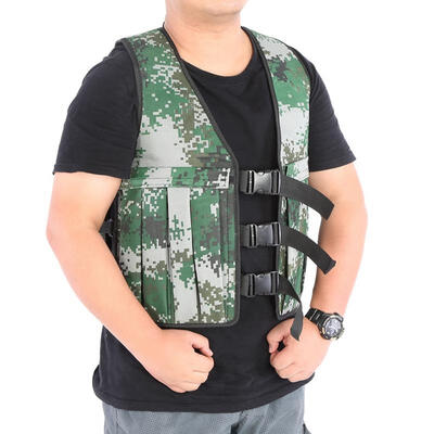 

Greensen 20KG 44LBS Adjustable Camouflage Weighted Vest Training Workout Fitness Exercise Jacket