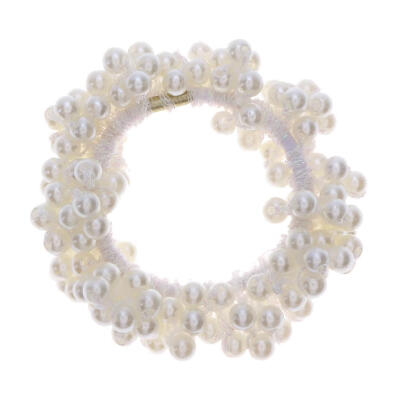 

Simulated Pearl Headwear Elastic Hair Band Rubber Rope Ring Tie for Women