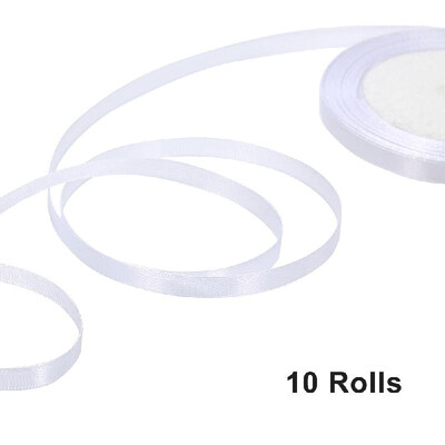 

25 YardsRoll 6mm Width Silk Satin Ribbon DIY Handmade Materials for Home Wedding Party Decorations Invitation Card Gift Wrapping