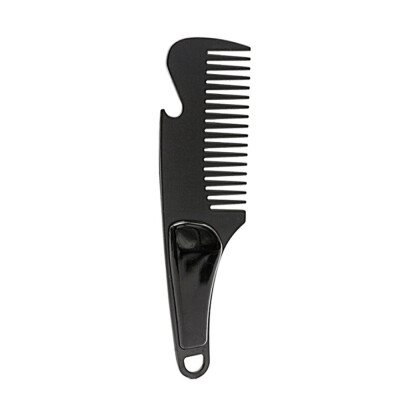 

〖Follure〗Beard Hair Care Stainless Steel Mustache Comb Can Be Use As A Bottle Opener