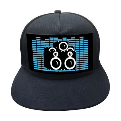 

Party Led Lights Sound Activated Glow In Dark Hat Light Up LED Fancy Dress Dance Party Hat Halloween Cosplay