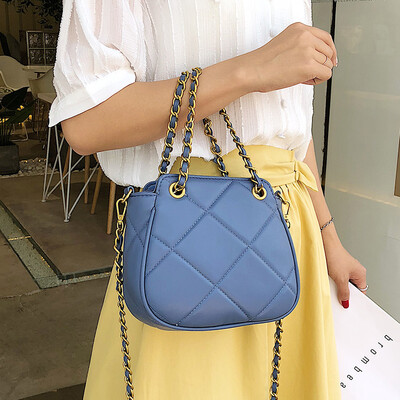 

Net red ocean chain bag handbag 2019 new fashion shoulder bag summer small fresh wild ins Messenger bag