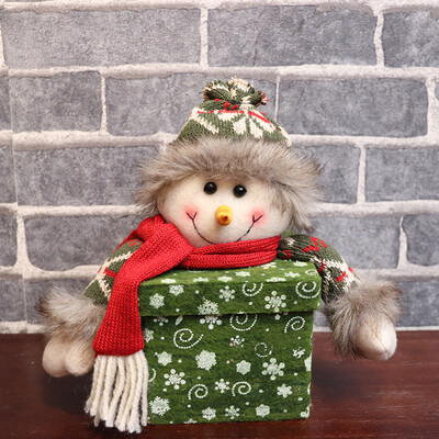 

〖Follure〗Merry Christmas Children Santa Claus Snowman Elk Candy Packaging Candy Box