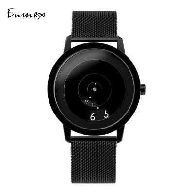 

Festive Gift Enmex Translation Canvas Strap Cool Focus Time Contrast Design Creative Watch