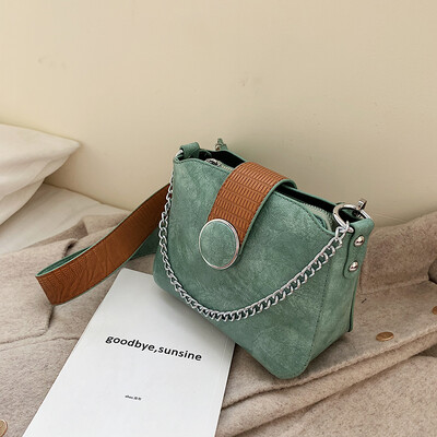 

Chic texture broadband small bag fashion high sense of foreign style womens bag new 2019 simple shoulder slung small square bag