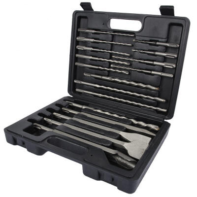 

Greensen 17pcs SDS Plus Hammer Bits Drill Bit & Chisel Set Concrete Drilling Grooving Tool