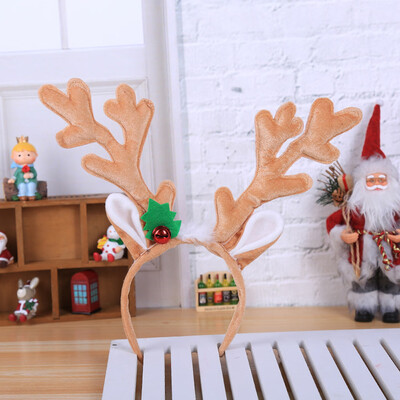 

Toponeto Hot Christmas Headband Santa Xmas Party Decor Double Hair Band Clasp Head Hoop