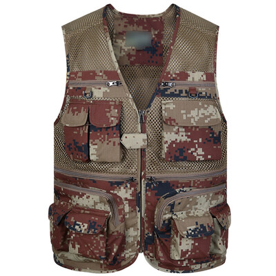 

Fly Fishing Vest Pack Adjustable Breathable Mutil-Pocket Waistcoat Outdoor