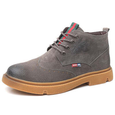 

Joker Martin boots mens England wild trend carved Brock leather boots casual high help tooling boots