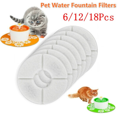 

61218Pcs Filter Activated Carbon Filters Replacement for Fountain Cat Dog Pets Drink Water