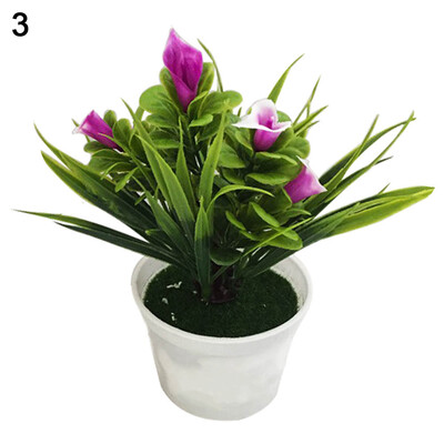 

1Pc Potted Artificial Flower Bonsai Stage Garden Wedding Home Party Decor Props