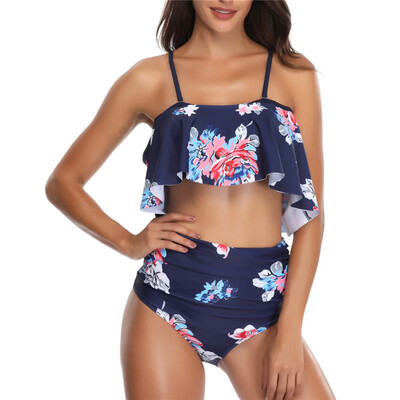 

Womens High Waist Floral Bikini Set Push Up Swimsuit Bathing Suit Beach Swimwear