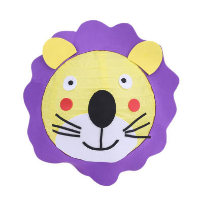 

Children DIY Cartoon Lantern Nursery Round Handcrafted Paper Lantern