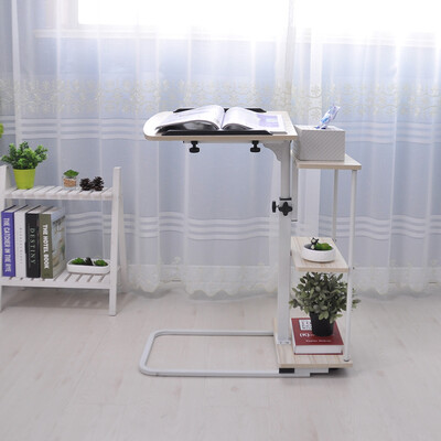 

Gobestart Home Office Desk Overbed Table With Wheels Height Adjustable Tray Side Table