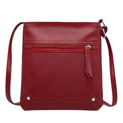 

Solid Color Shoulder Messenger Handbags Women Leather Casual Crossbody Bags