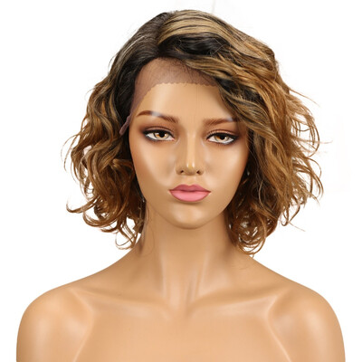 

Noble Peruvian Wavy Human Hair Wigs Remy Water Wave Wig Perruque Cheveux Humain Free Shipping