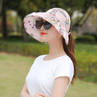 

Sunhat Female Sunscreen Outdoor Summer Korean Hat Sunshade Hat Anti-ultraviolet Folding Fashion Beach Hat