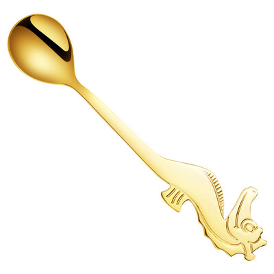

Toponeto Colorful Marine Animal Spoon Handle Ice Cream Drinking Tools Kitchen Gadget