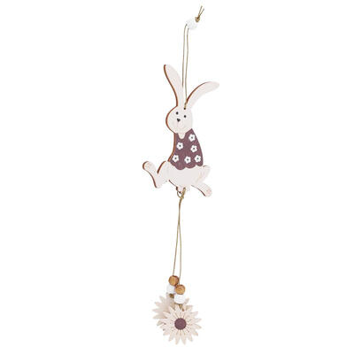 

Cute Cartoon Animal Wood Hanging Ornament Easter Day Festival Party Pendant