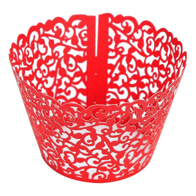 

Cupcake Wrappers Lace Case Laser Cut Party Wedding Birthday
