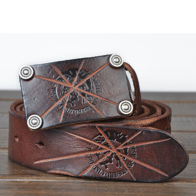 

Foreign trade belt mens leather handmade retro belt first layer cowhide new belt mixed batch