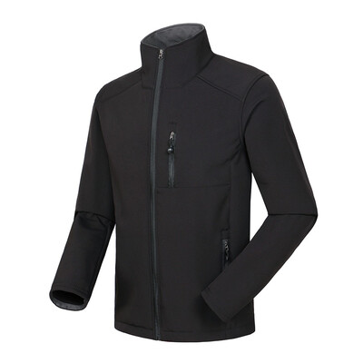 

Toponeto Men Winter Zipper Pocket Softshell Windproof Waterproof Soft Coat Shell Jacket