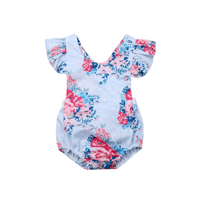 

Summer Newborn Baby Girl Ruffle Romper Bodysuit Jumpsuit Outfit Clothes