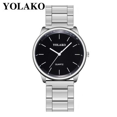 

RM YOLAKO Luxury Ladies Steel Strip Watch With Simple Mirror Quartz Watch