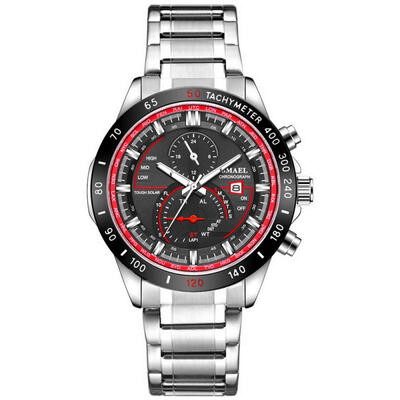 

SMAEL 9062 Fashion Sports Watch Casual Waterproof Stainless Steel Wristwatch Male Calendar Quartz Watches
