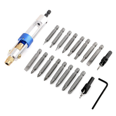 

20pcs Multi Screwdriver Bit Tool Set Hss Vanadium Steel Drill Bit Drive Tools H1