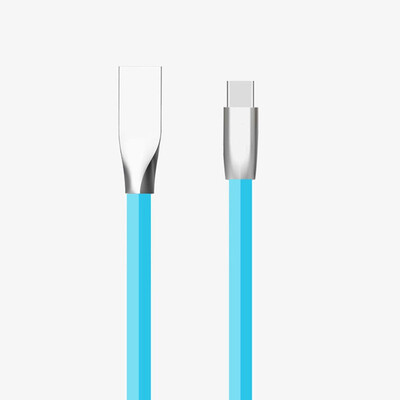 

Hot Sell Metal Head 3D USB Charge Flat Cable Micro Type c Data Cable For IphoneAndriod
