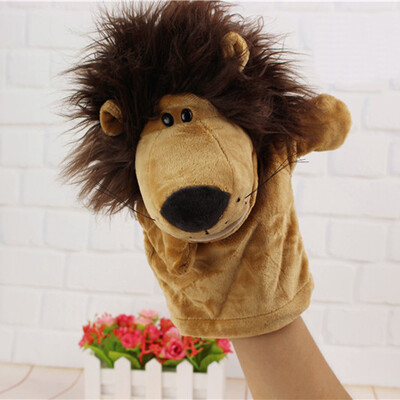 

Gobestart Cute Cartoon Animal Doll Kids Glove Hand Puppet Soft Plush Toys Story Telling F