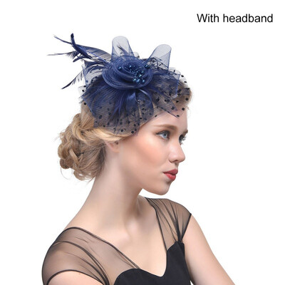 

Bridal Net Feather Hats Birdcage Net Wedding Headband Hats Bridal Fascinator Face Party Wedding Hair Accessories