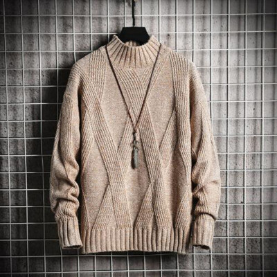 

Toponeto Mens Fashion Autumn Winter Casual Sweater Turtleneck Long Sleeve Knitted Tops