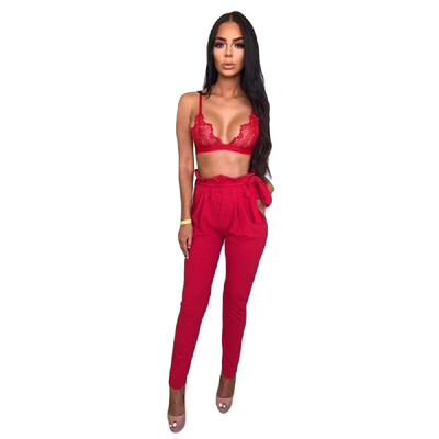 

Women OL High Waist Harem Pants Summer Solid Color Pockets Causal Tights Trousers