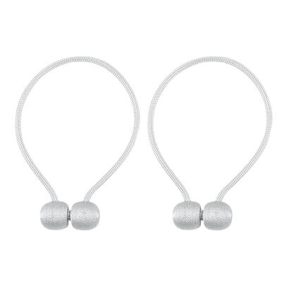 

2pcs Magnet Curtain Holder Tiebacks Braided Spherical Drapery Holdback Clip