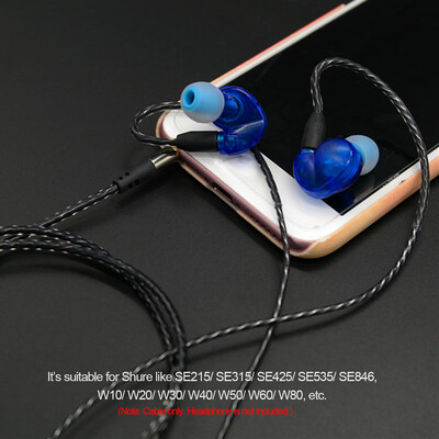 

35mm Wired Headphone Audio Cable Replacement Earphones MMCX Connector Detachable for SE215 SE315 SE425 SE535 SE846 UE900 Earp