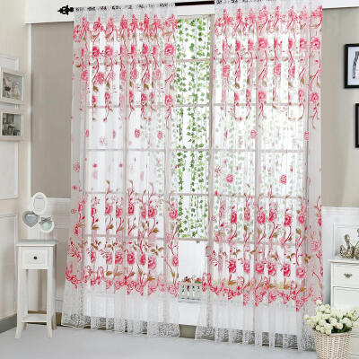 

Peony Curtain Living Room Bedroom Home Door Window Curtain