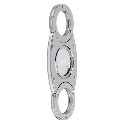 

Greensen Portable Double Stainless Steel Blade Pocket Cigar Cutter Scissors Tobacco Cutting Tool
