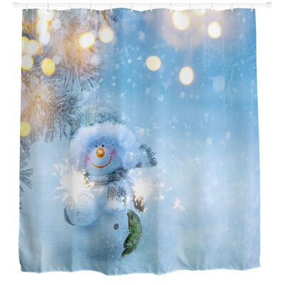 

Gobestart Christmas Kids Waterproof Polyester Bathroom Shower Curtain Decor With Hooks A
