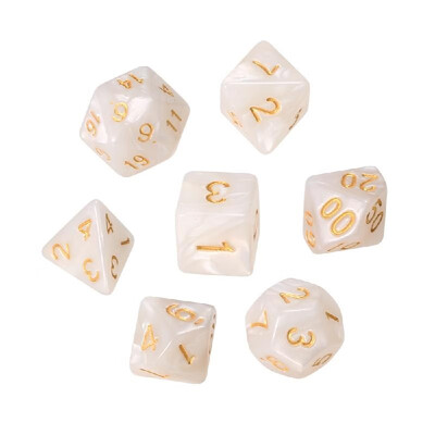 

7 PCS Polyhedral Dice Entertainment Gambling Game Playing Tool Acrylic Dice Set D4 D6 D8 D10 D12 D20