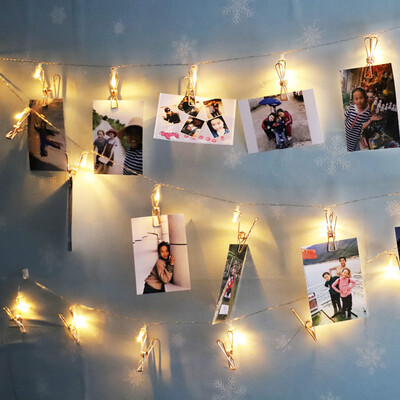 

Gobestart Photo Clip Fairy String Led Light Christmas Garland Wedding Party Home Decor