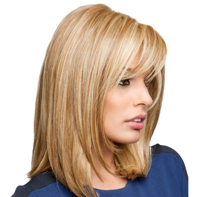 

〖Follure〗Fashion Synthetic Long Hair Gold Hair Wig Natural Hair Wigs Female Fiber